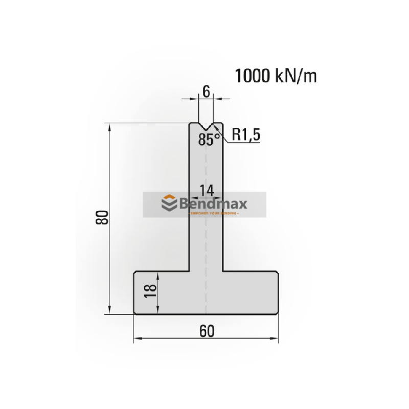 press brake tool-single V die -20.506