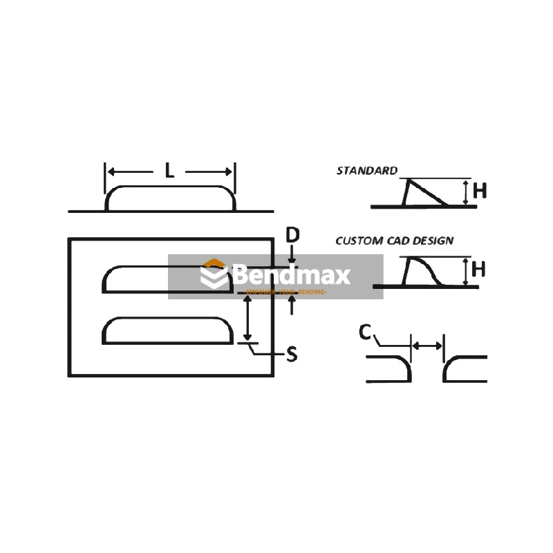 press brake tool- louver tools