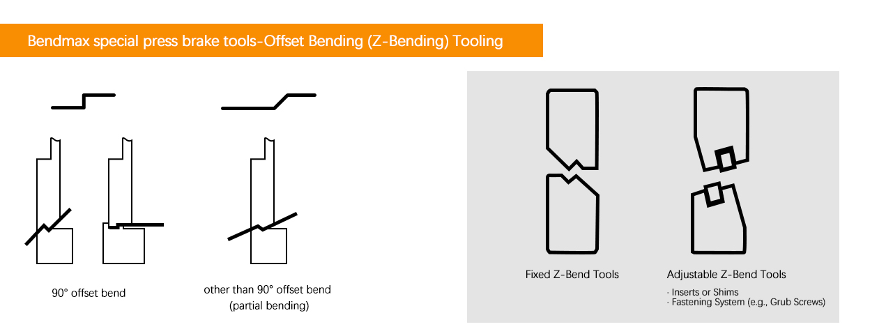 press brake offset bending tools