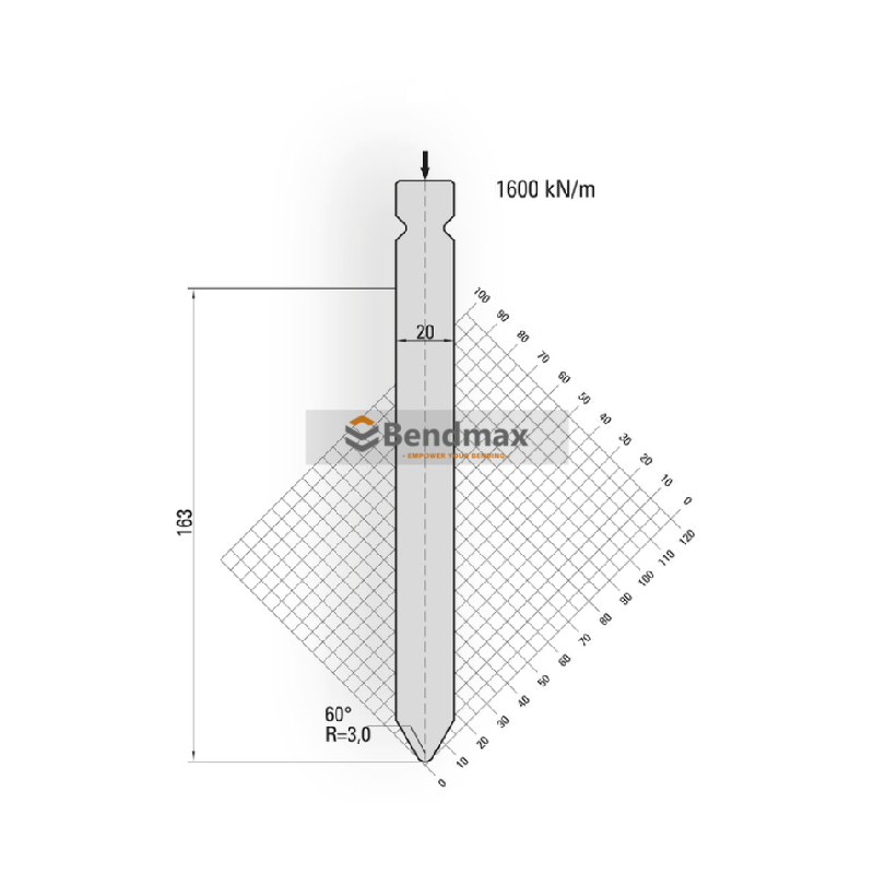press brake tool- LVD standard European punch 19024
